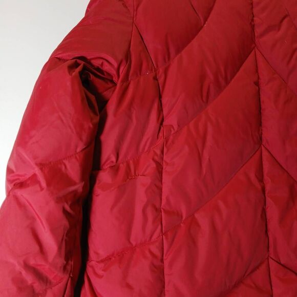 Tommy Hilfiger womens large red down puffer jacket winter coat - Picture 5 of 10